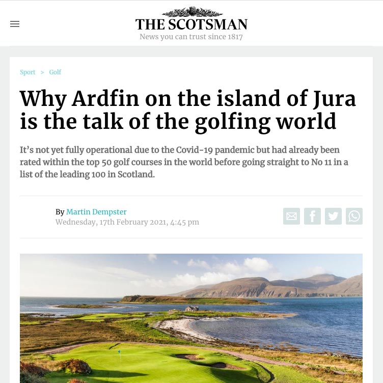 The talk of the golfing world